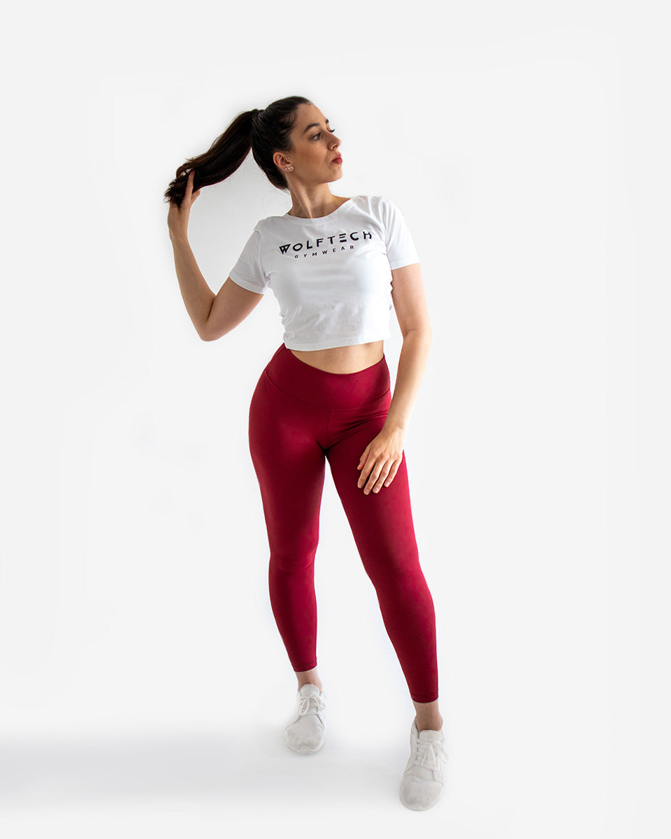 High waisted leggings black fitness from wolftech gym wear