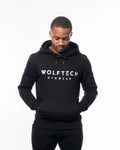 Fitness hoodie black men from wolftech gym wear