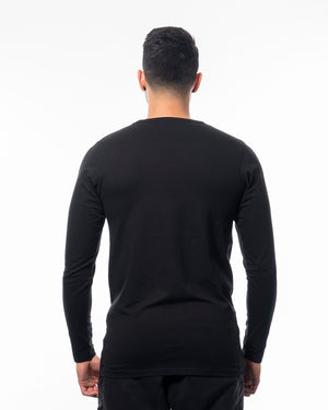 Long sleeve T-shirt black from wolftech gym wear