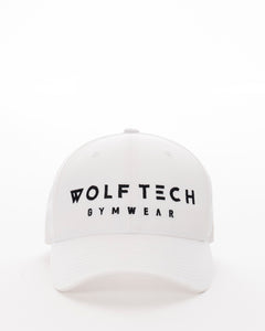 White snapback from wolftech gym wear