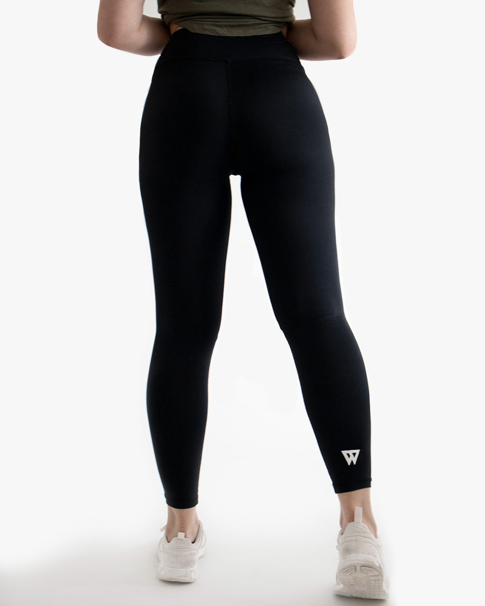 High waisted leggings black fitness from wolftech gym wear