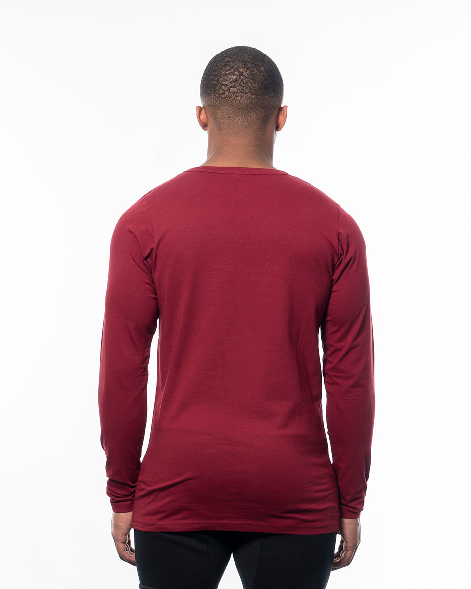 Long sleeve T-shirt red from wolftech gym wear