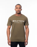 Regular T-shirt olive green from wolftech gym wear