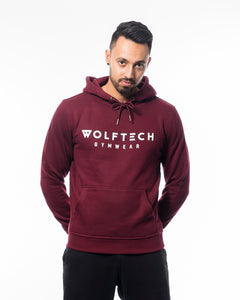 Fitness hoodie red men from wolftech gym wear