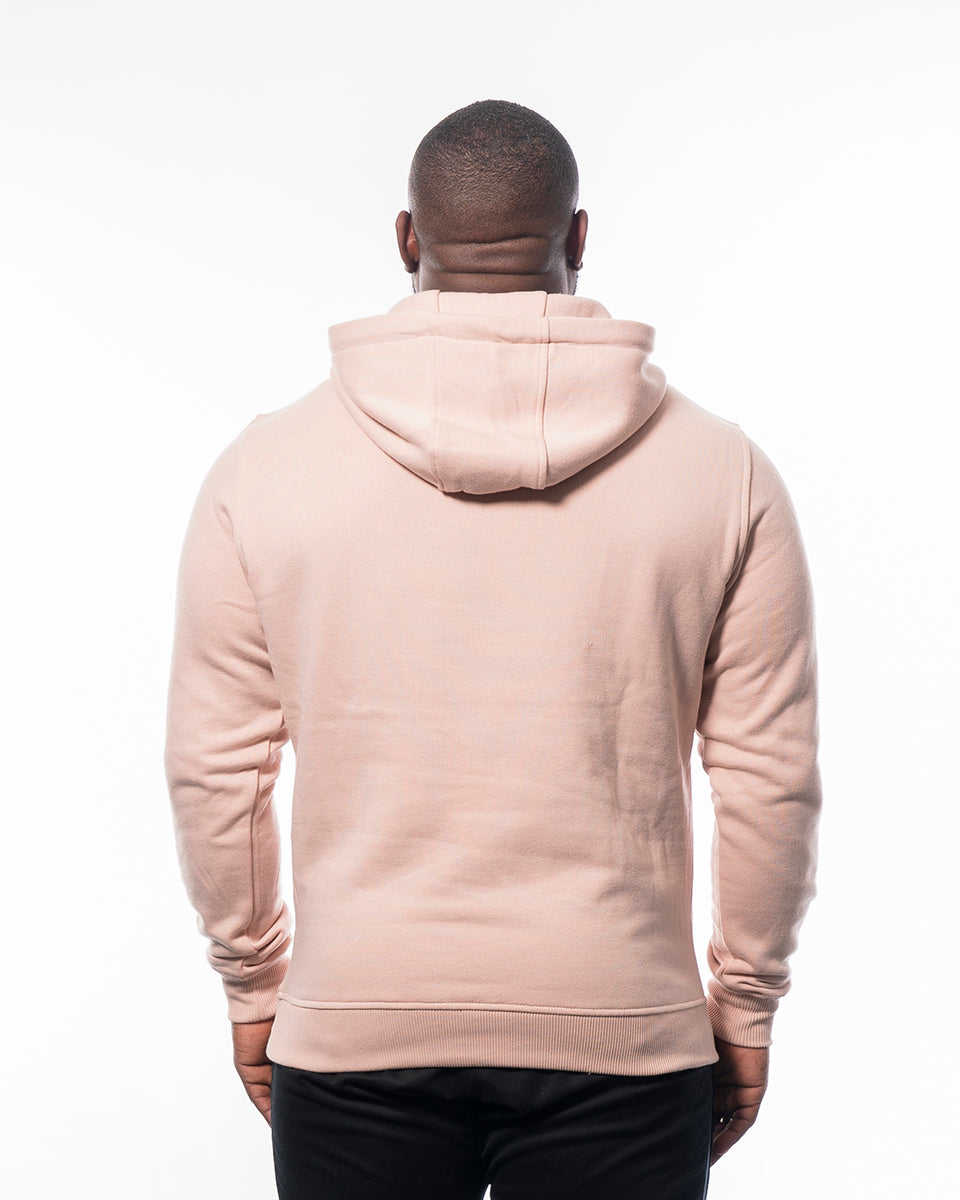 Fitness hoodie light rose pink men from wolftech gym wear