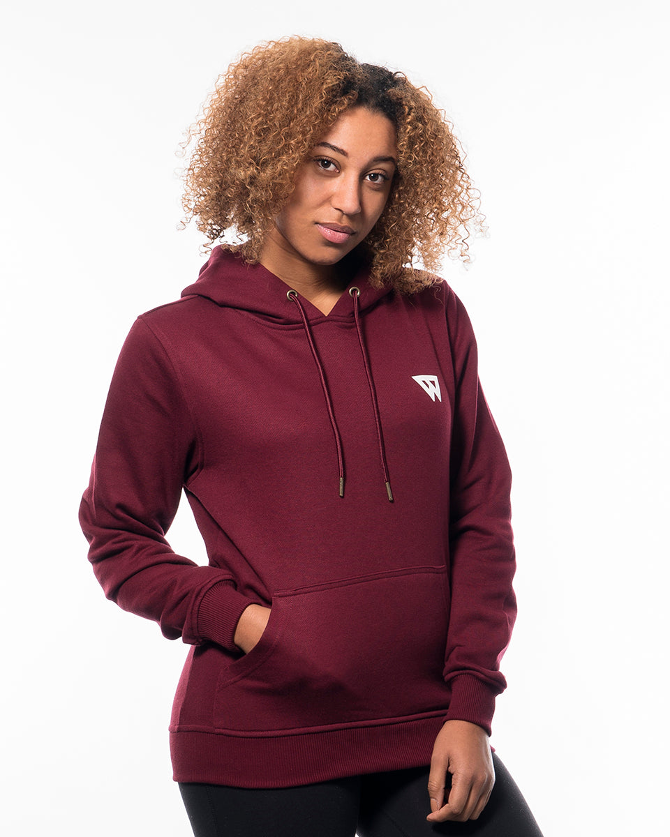 Fitness hoodie red women from wolftech gym wear